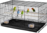 Klietka pre vtáky 77 × 45,5 × 45,5 cm – priestorná klietka pre papagáje a andulky